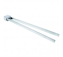 Bemeta, VIA полотенцедержатель двойной, поворотный, хром  