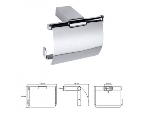 Bemeta, VIA держатель туалет. рулона левый, хром