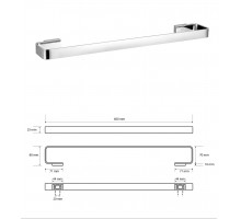 Bemeta, SOLO полотенцедержатель, хром 139104282