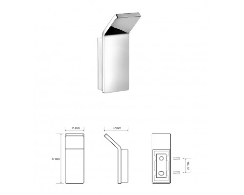 Bemeta, SOLO крючок для одежды, хром 139106022