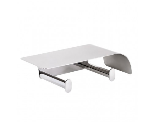 Bemeta, ORGANIC держатель туалет. рулона двойной, с полочкой, нержавейка 157112161