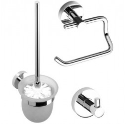 Bemeta, OMEGA набор аксессуаров для туалета, хром 204302