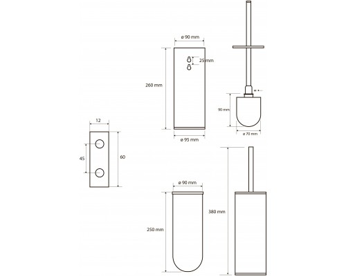 Bemeta, SABLO ёршик, золото/матовый 160313060