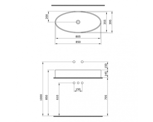 Раковина Bocchi Vessel Lavabo 1014-001-0125 белая
