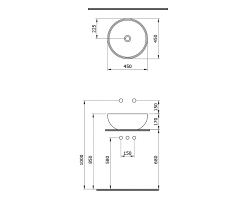 Раковина Bocchi Roma 1119-001-0125 белая