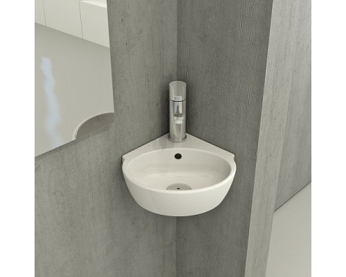 Рукомойник Bocchi Milano 30x30 угловой , белый