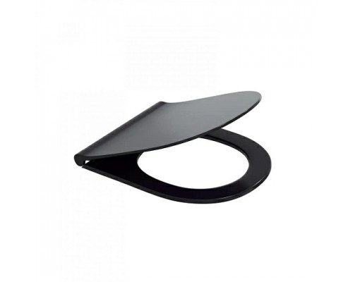 Унитаз подвесной Bocchi V-Tondo Rimless черный  матовый (49х36см) с сиденьем Soft-close A0336-004