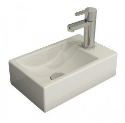 Рукомойник Bocchi Milano 37x23 правый, белый матовый