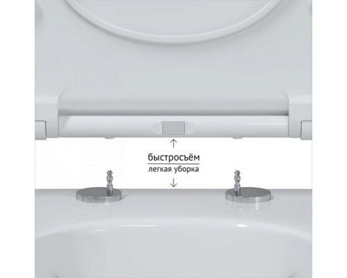 Унитаз подвесной Bocchi V-Tondo (49 см) 1417-001-0129 с сиденьем Slim Soft-close A0336-001