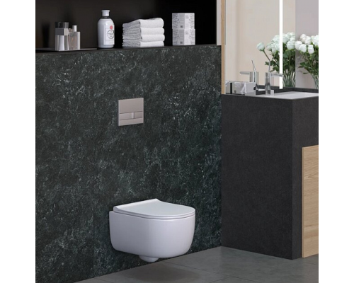 Унитаз подвесной Bocchi V-Tondo (49 см) 1417-001-0129 с сиденьем Slim Soft-close A0336-001