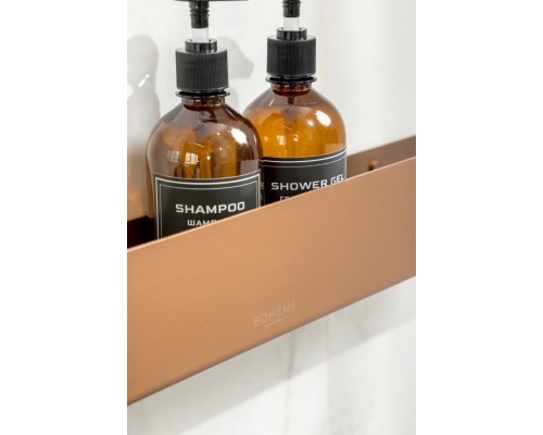 Полка подвесная 60см BRUSHED BRONZE