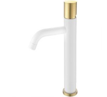 Boheme высокий Смеситель для умывальника, Stick Diamond White Gold 122-WG.2