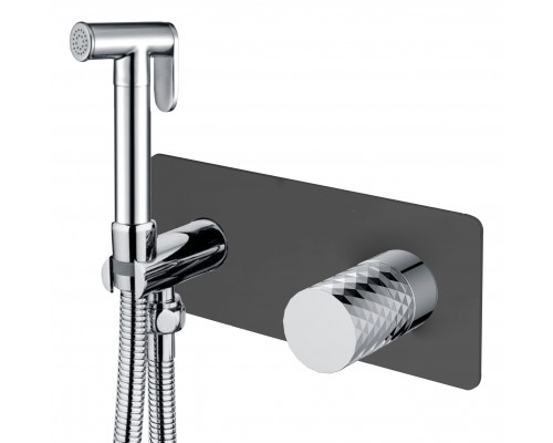 Boheme Смеситель гигиенический, Stick Diamond Black Chrom 127-BCR