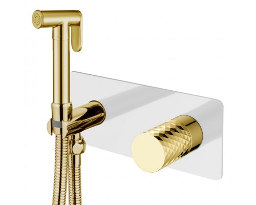 Boheme Смеситель гигиенический, Stick Diamond White Gold 127-WG