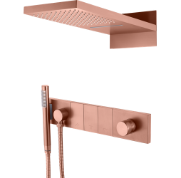 Встроенная душевая система  ZODIAC, трехпозиционная COPPER BRUSH