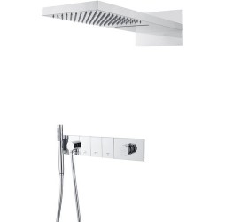 Встроенная душевая система  ZODIAC, трехпозиционная CHROME