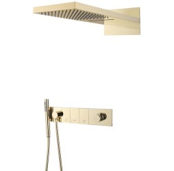 Встроенная душевая система  ZODIAC, трехпозиционная GOLD