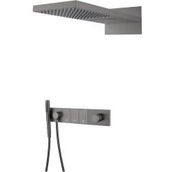 Встроенная душевая система  ZODIAC, трехпозиционная GUN METAL