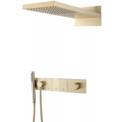 Встроенная душевая система  ZODIAC, трехпозиционная MATT GOLD