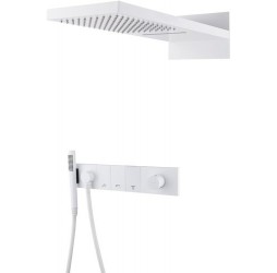 Встроенная душевая система  ZODIAC, трехпозиционная Matt White