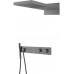 Встроенная душевая система с термостатом  ZODIAC, трехпозиционная GUN METAL