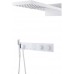 Встроенная душевая система с термостатом  ZODIAC, трехпозиционная Matt White