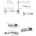 Встроенная душевая система с термостатом  ZODIAC, трехпозиционная GUN METAL