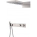 Встроенная душевая система с термостатом  ZODIAC, трехпозиционная NIKEL BRUSH