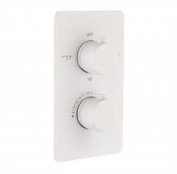 Boheme Смеситель встроенный с термостатом 2-х проходной MATT WHITE 134-2-MW