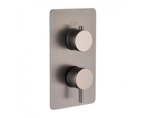 Смеситель встроенный Boheme CELL Shine Gun Metall на 2 потребителя 135-2-SGM