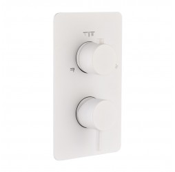 Смеситель встроенный Boheme CELL Matt White (белый матовый) на 2 потребителя 135-2-MW