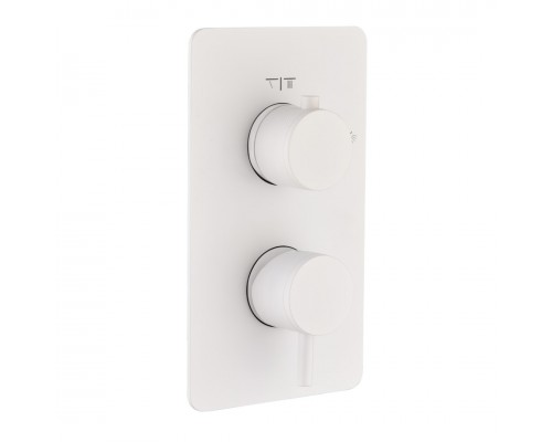 Смеситель встроенный Boheme CELL Matt White (белый матовый) на 3 потребителя 135-3-MW