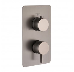 Смеситель встроенный Boheme CELL Shine Gun Metall на 3 потребителя 135-3-SGM