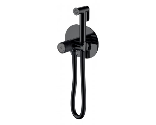 Смеситель гигиенический Boheme TECH Black (черный матовый)