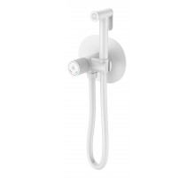 Смеситель гигиенический Boheme TECH white (белый матовый)