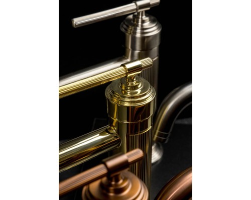 Смеситель для умывальника Boheme ETERNA GUN METAL 171-GM (оружейная сталь)