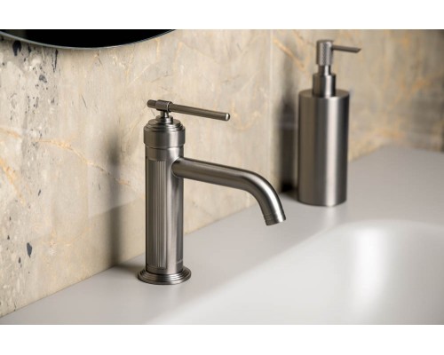 Смеситель для умывальника Boheme ETERNA GUN METAL 171-GM (оружейная сталь)