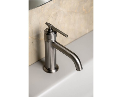 Смеситель для умывальника Boheme ETERNA GUN METAL 171-GM (оружейная сталь)