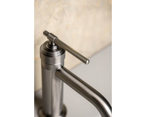 Смеситель для умывальника Boheme ETERNA GUN METAL 171-GM (оружейная сталь)