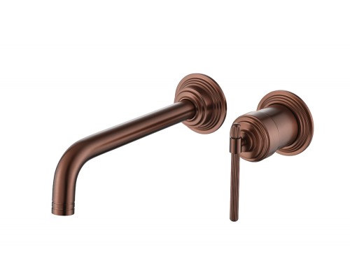 Смеситель для умывальника из стены, Boheme ETERNA (брашированная бронза)