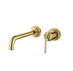 Смеситель для умывальника из стены, Boheme ETERNA GOLD 175-G