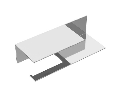 Boheme Держатель для туалетной бумаги c полкой Qubic Chrome 10721-2-CR