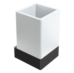 Boheme Стакан настенный Qubic Black 10724-B