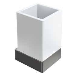 Boheme Стакан настенный Qubic Gun Metal 10724-GM
