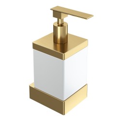 Boheme Диспенсер настенный Qubic Matt Gold 10727-MG