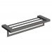 Boheme Полка для полотенец Qubic Shine Gun Metal 10737-SGM