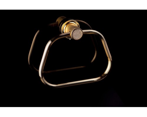 Boheme Держатель для полотенца ROYALE CRISTAL BLACK GOLD 10922-G-B