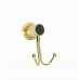 Boheme Крючок двойной ROYALE CRISTAL BLACK GOLD 10926-G-B