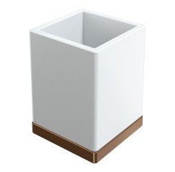 Boheme Стакан настольный Qubic Brushed Bronze 10961-BRB