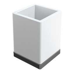 Boheme Стакан настольный Qubic Shine Gun Metal 10961-SGM